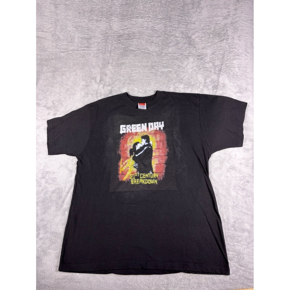 Y2K Green Day 21st Century Breakdown Tour T-Shirt 2010 XL